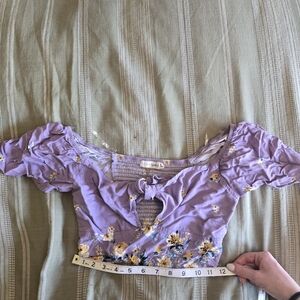 Floral Purple Women's Top